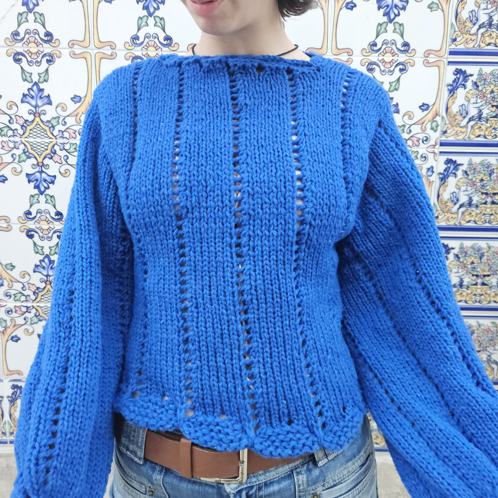 KNITTING PATTERN - Scallop sweater EN / Skeljapeysan IS