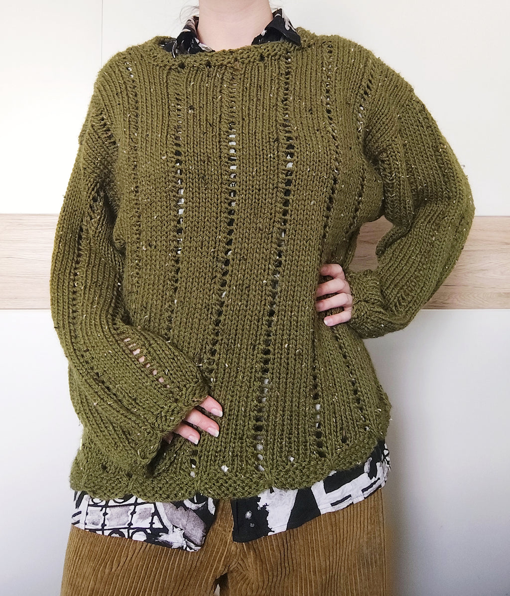 KNITTING PATTERN - Scallop sweater EN / Skeljapeysan IS