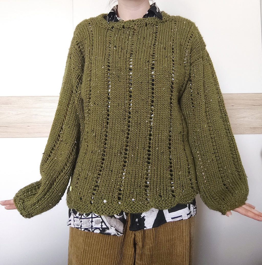 KNITTING PATTERN - Scallop sweater EN / Skeljapeysan IS