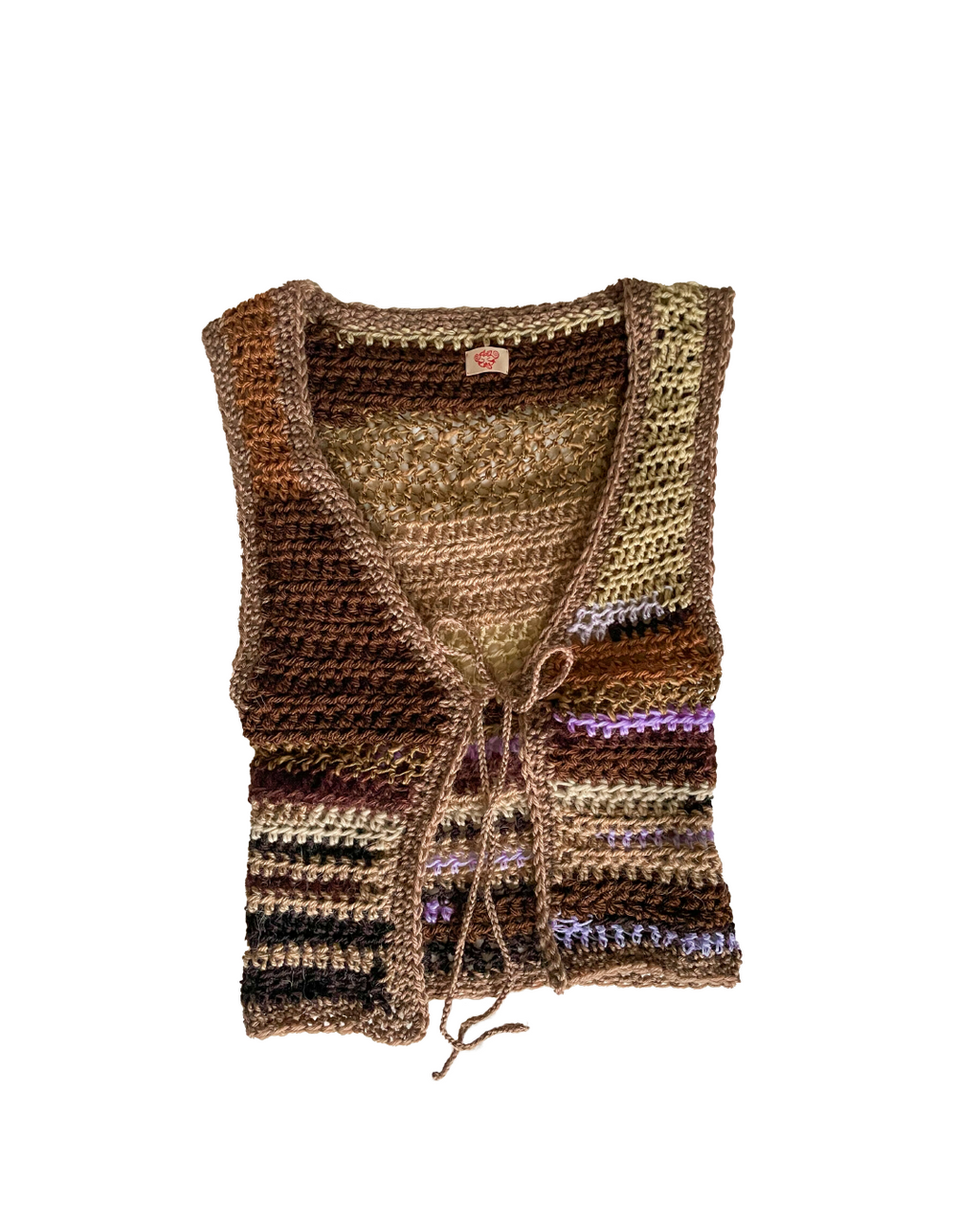 Scraptastic vest, brown