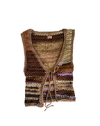 Scraptastic vest, brown