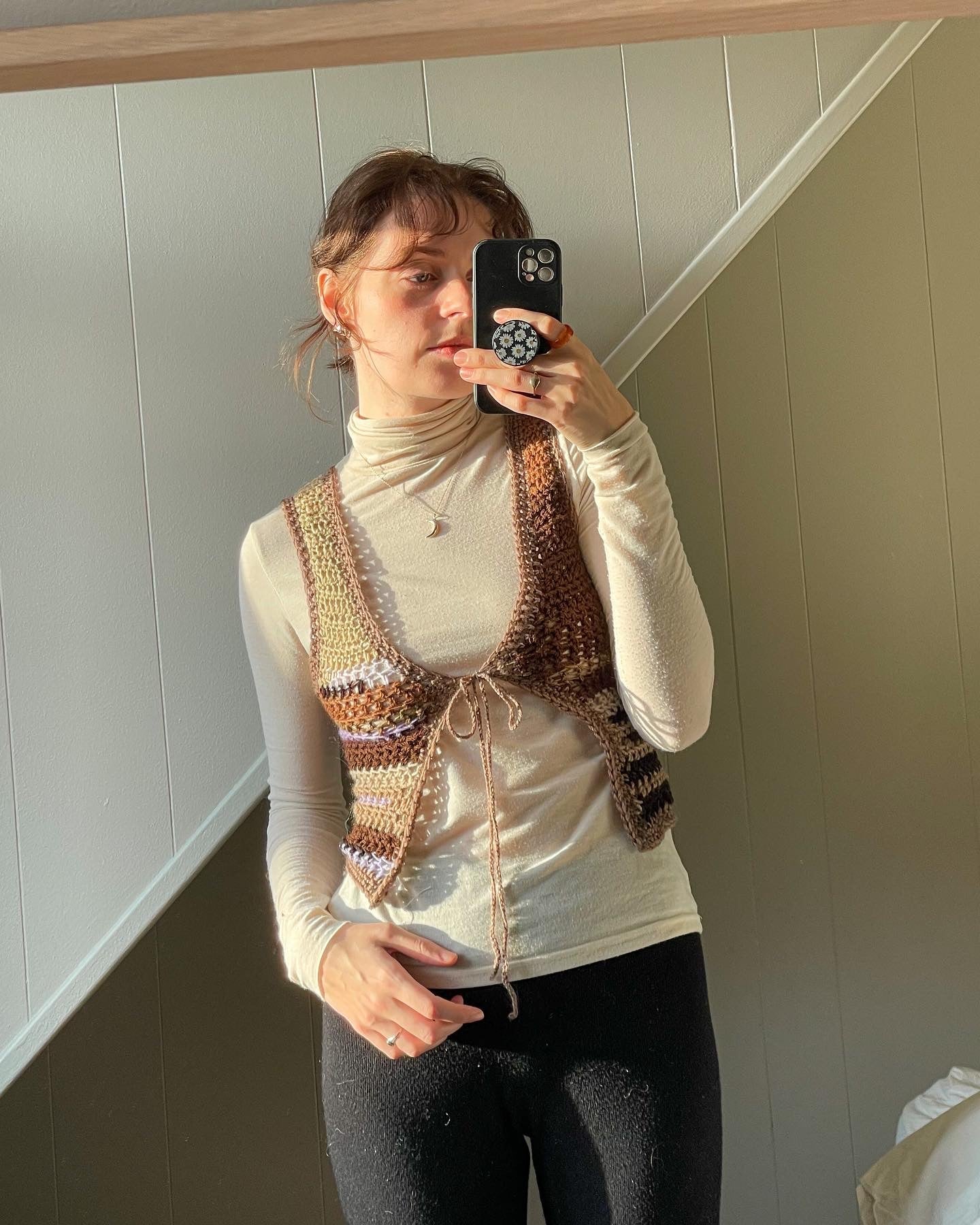 Scraptastic vest, brown