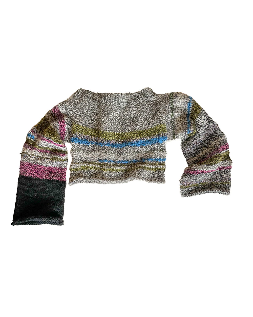 Glitch off-shoulder pullover
