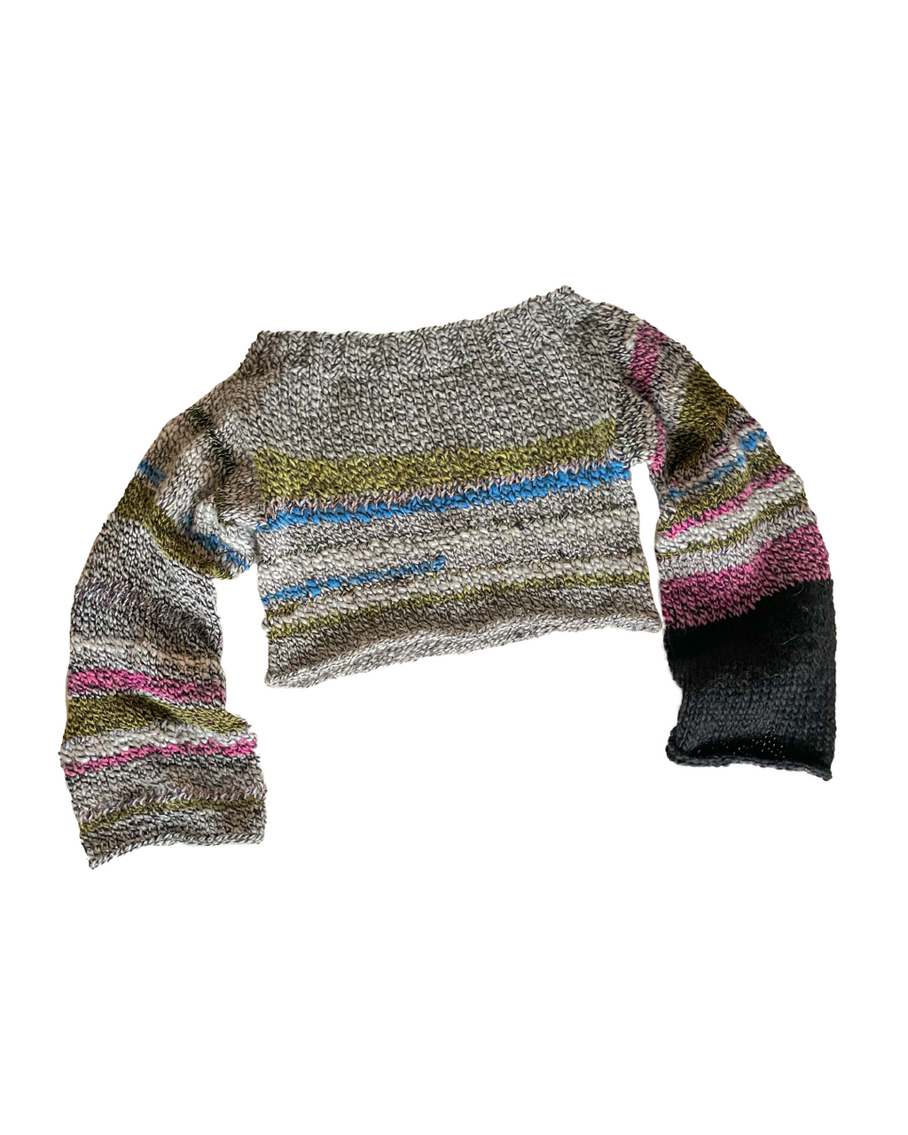 Glitch off-shoulder pullover