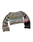 Glitch off-shoulder pullover