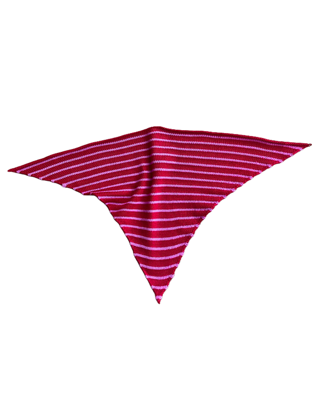 Stripey triangle scarf