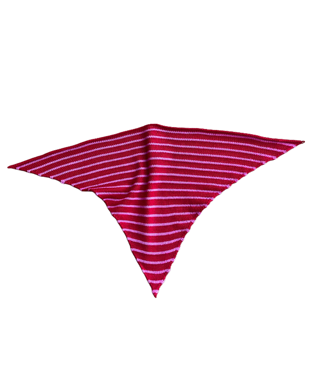 Stripey triangle scarf