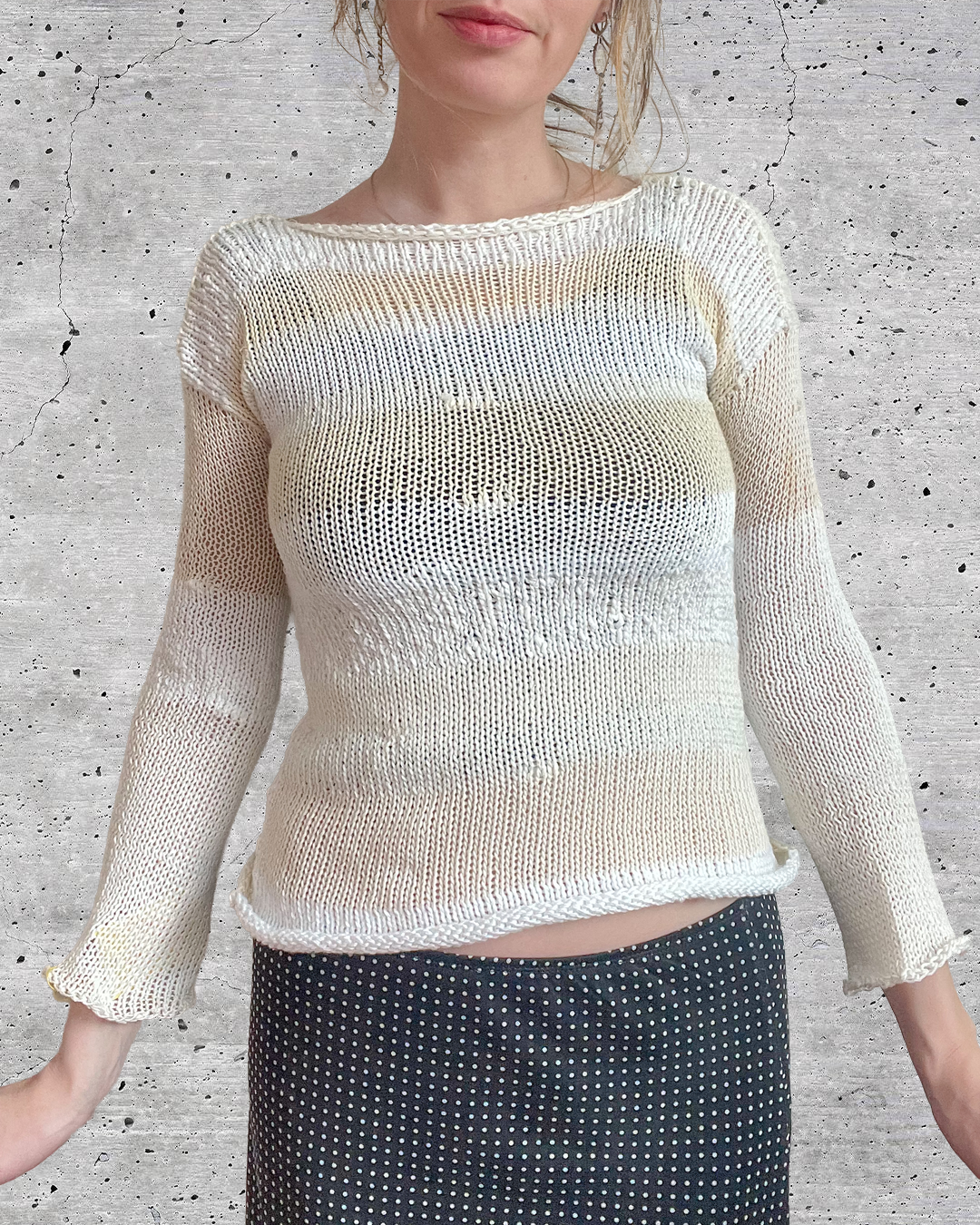 Cotton scraps pullover