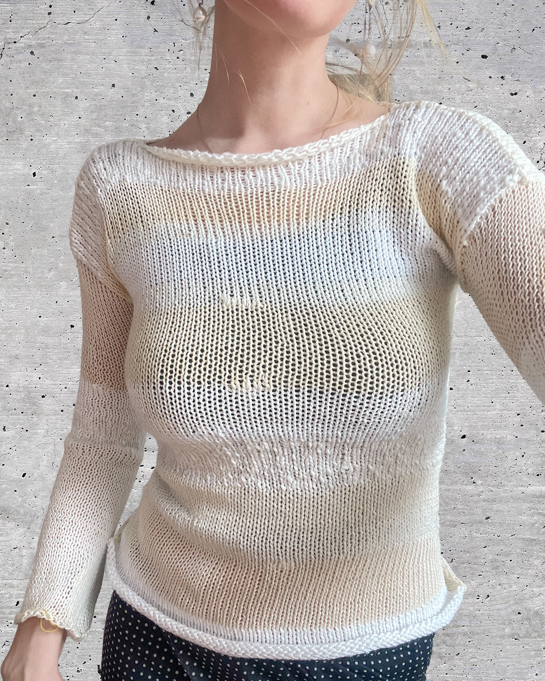 Cotton scraps pullover