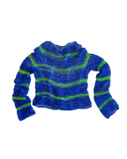 Stripey crochet raglan