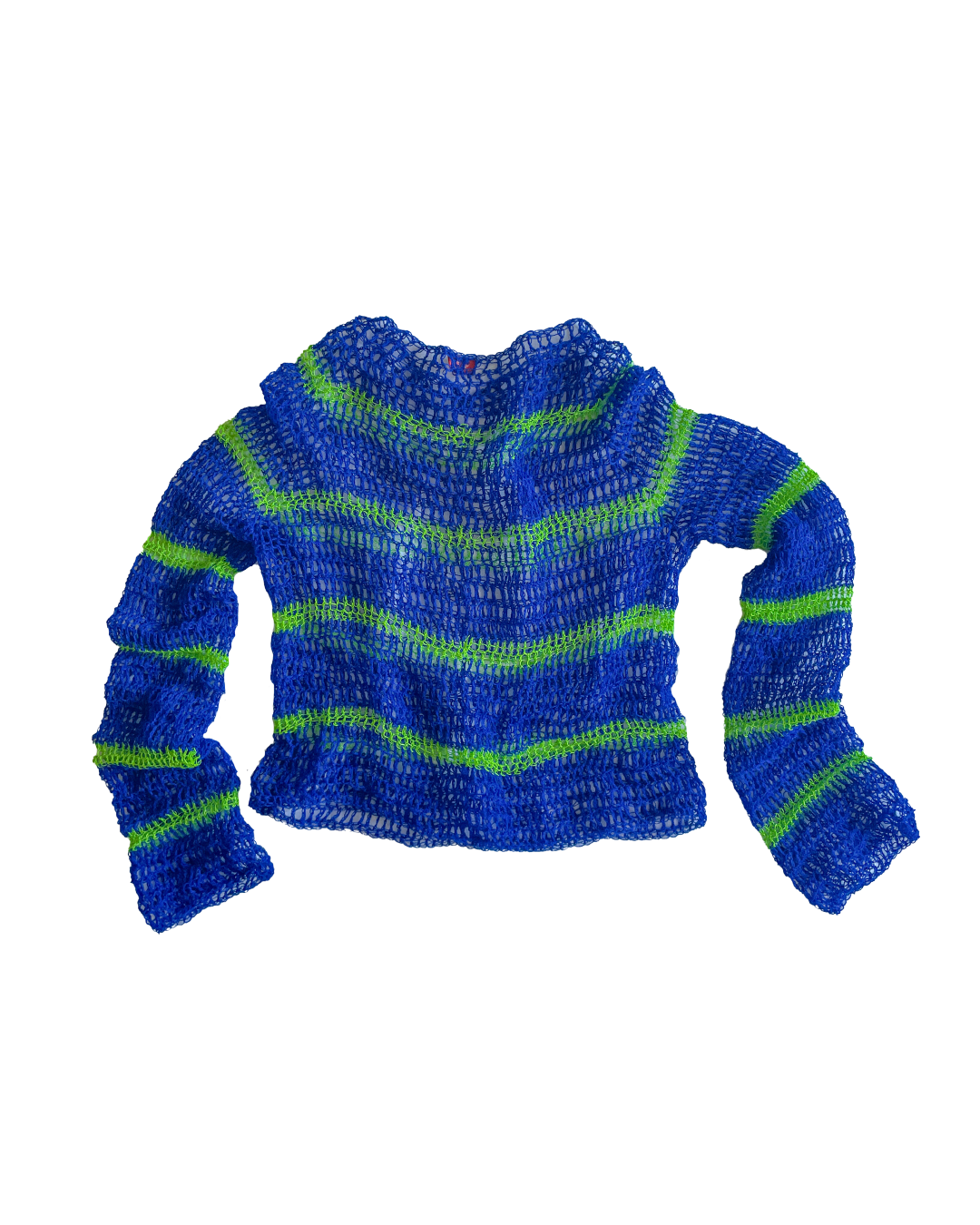 Stripey crochet raglan
