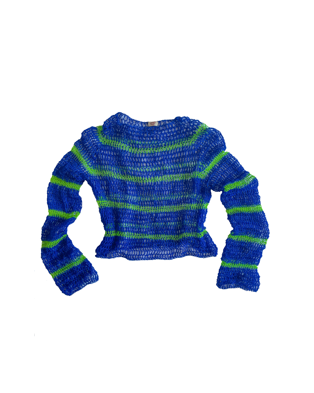Stripey crochet raglan
