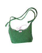 Green crossbody bag w/ties