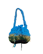 Chunky blue shoulder bag