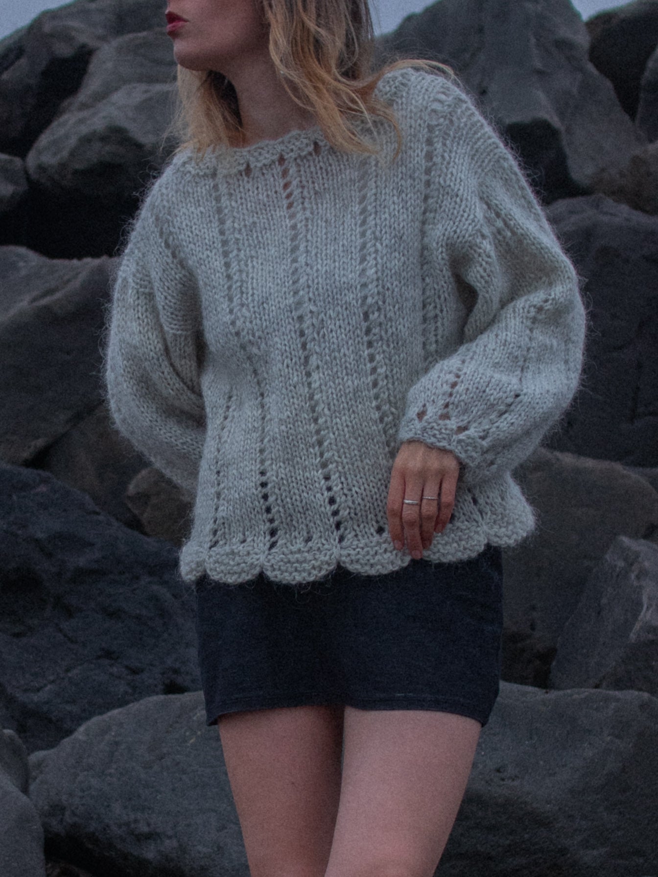 KNITTING PATTERN - Scallop sweater EN / Skeljapeysan IS