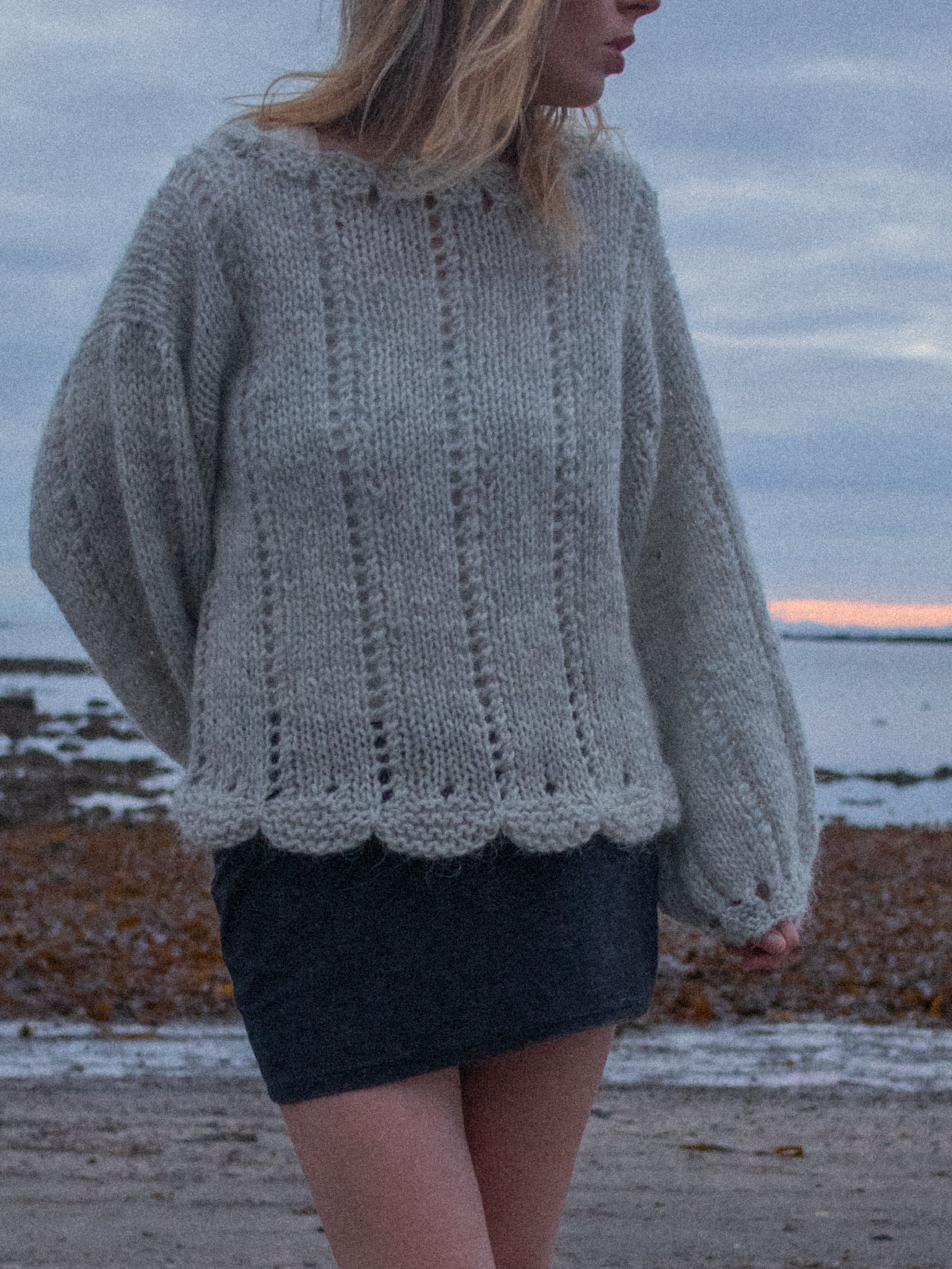 KNITTING PATTERN - Scallop sweater EN / Skeljapeysan IS
