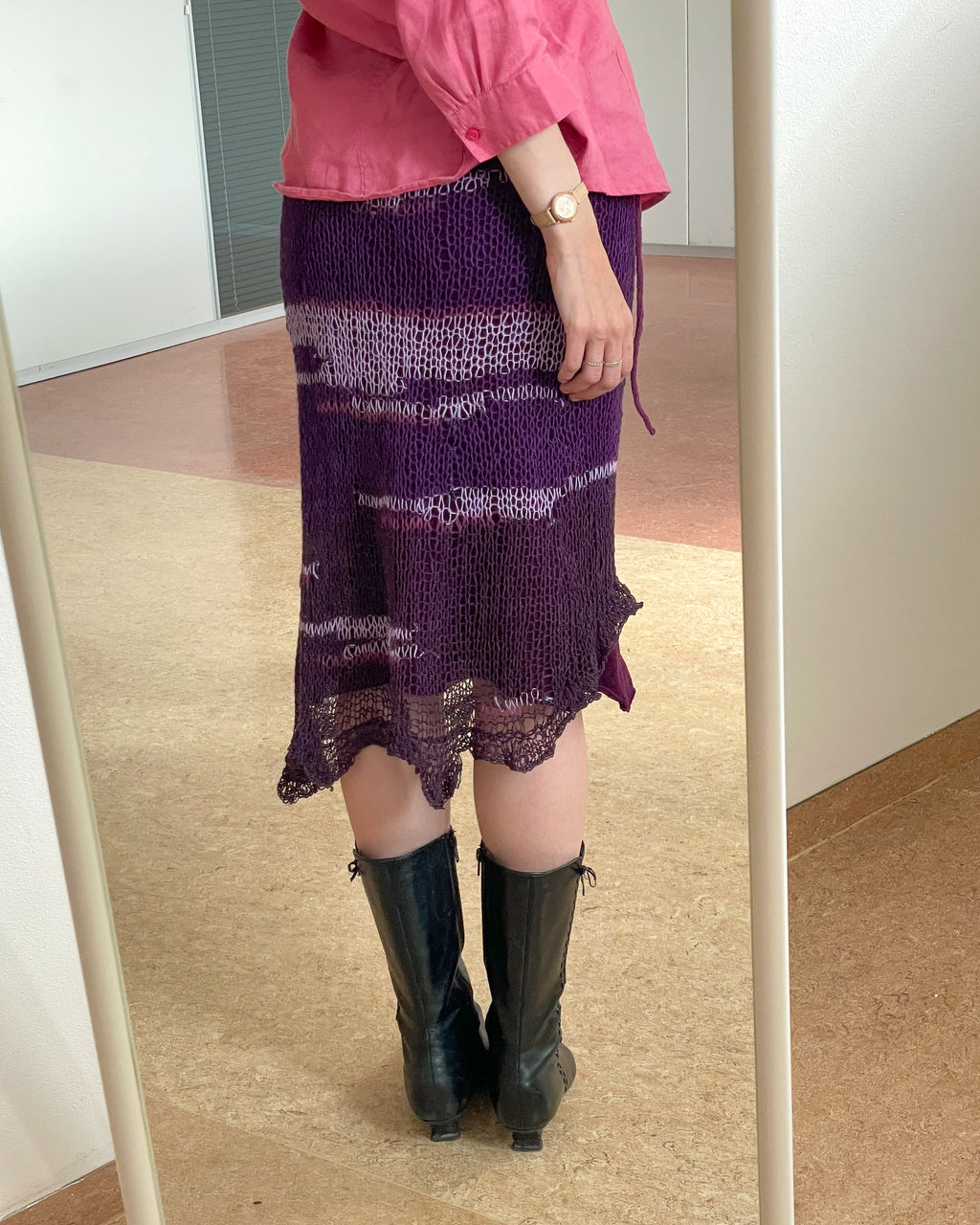 Lavender layered skirt