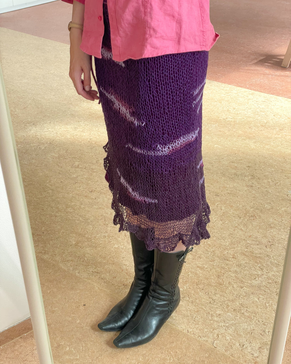 Lavender layered skirt