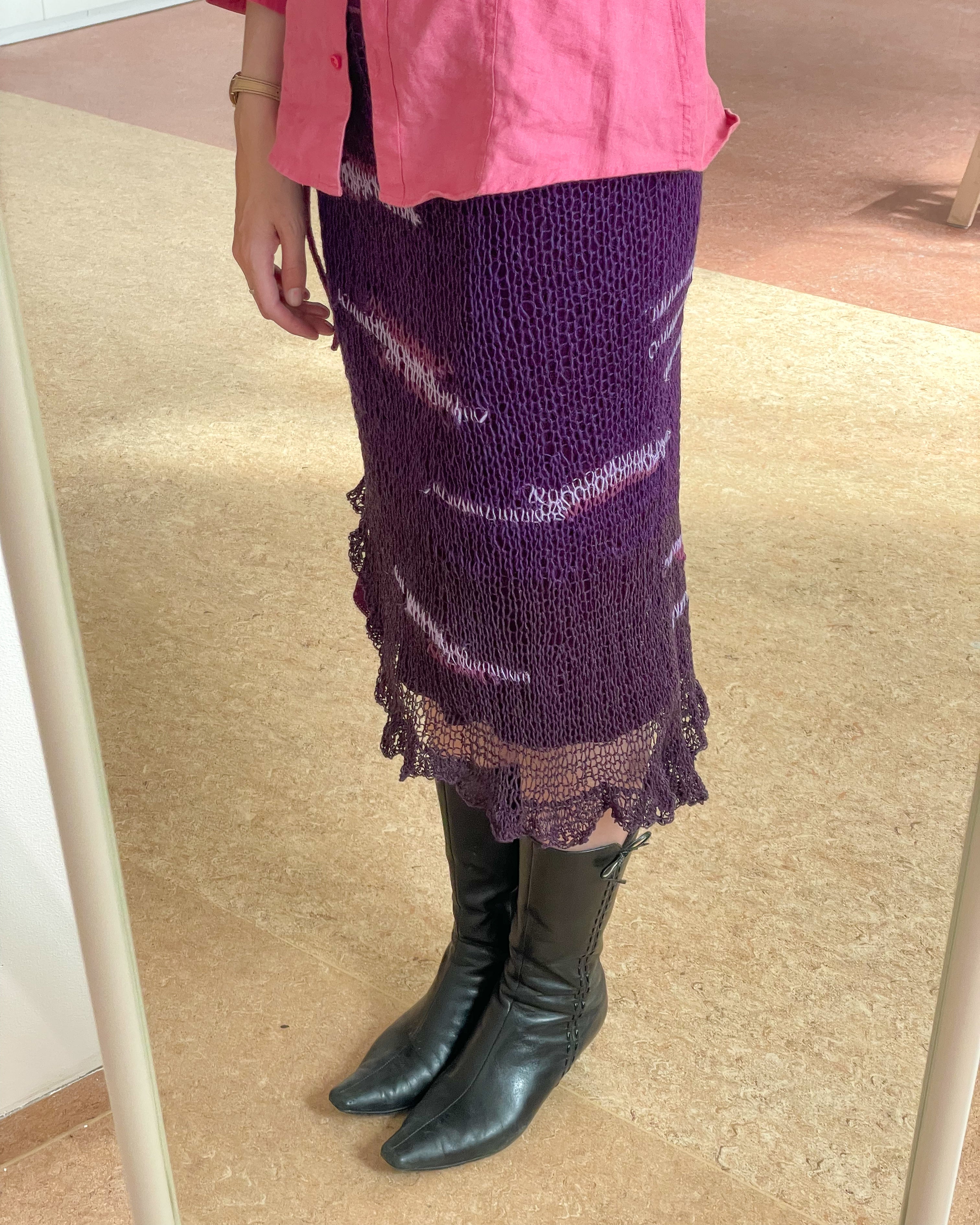 Lavender layered skirt