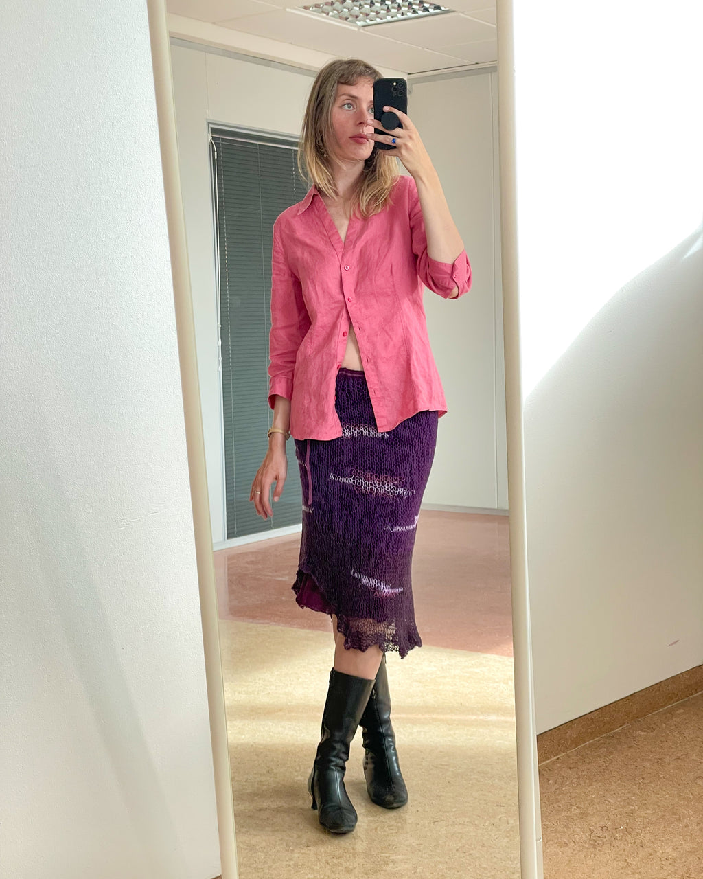 Lavender layered skirt