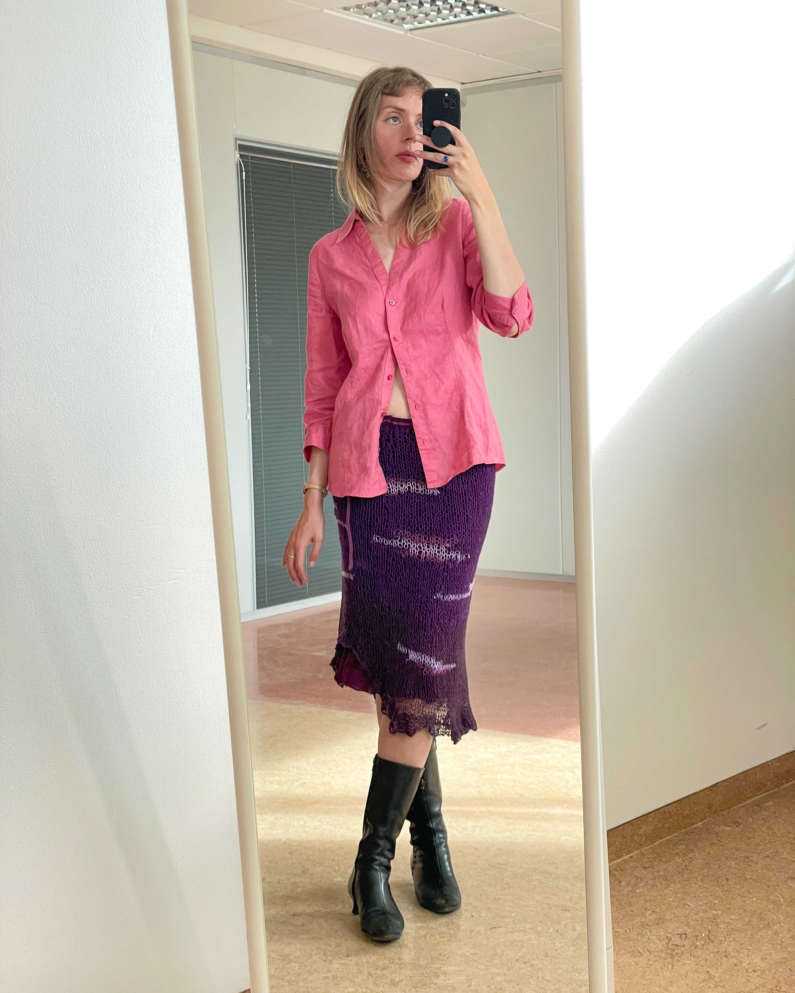 Lavender layered skirt