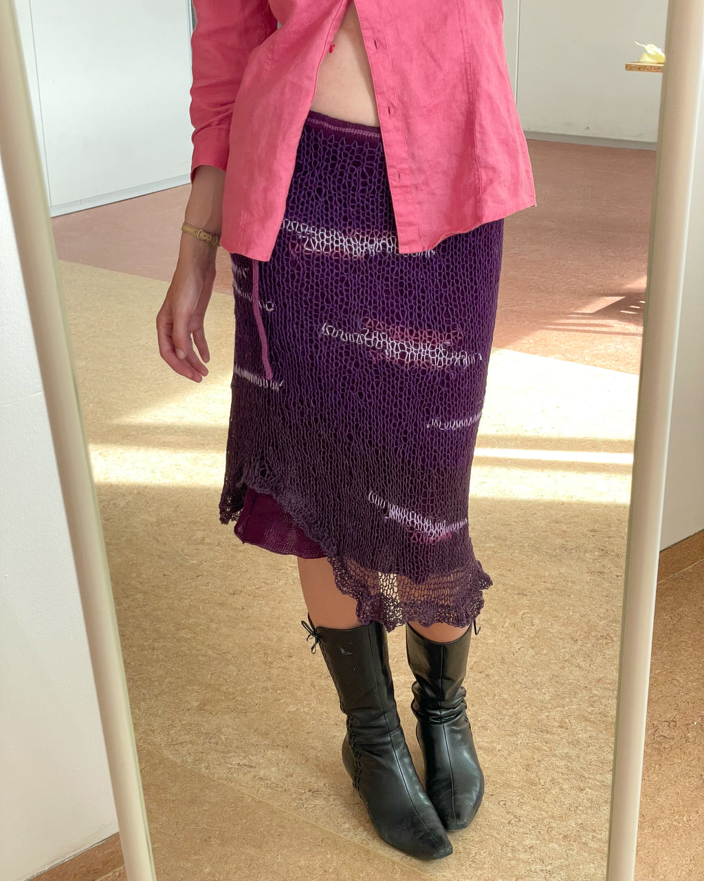 Lavender layered skirt