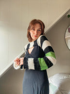 Striped sleeves