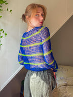 Stripey crochet raglan