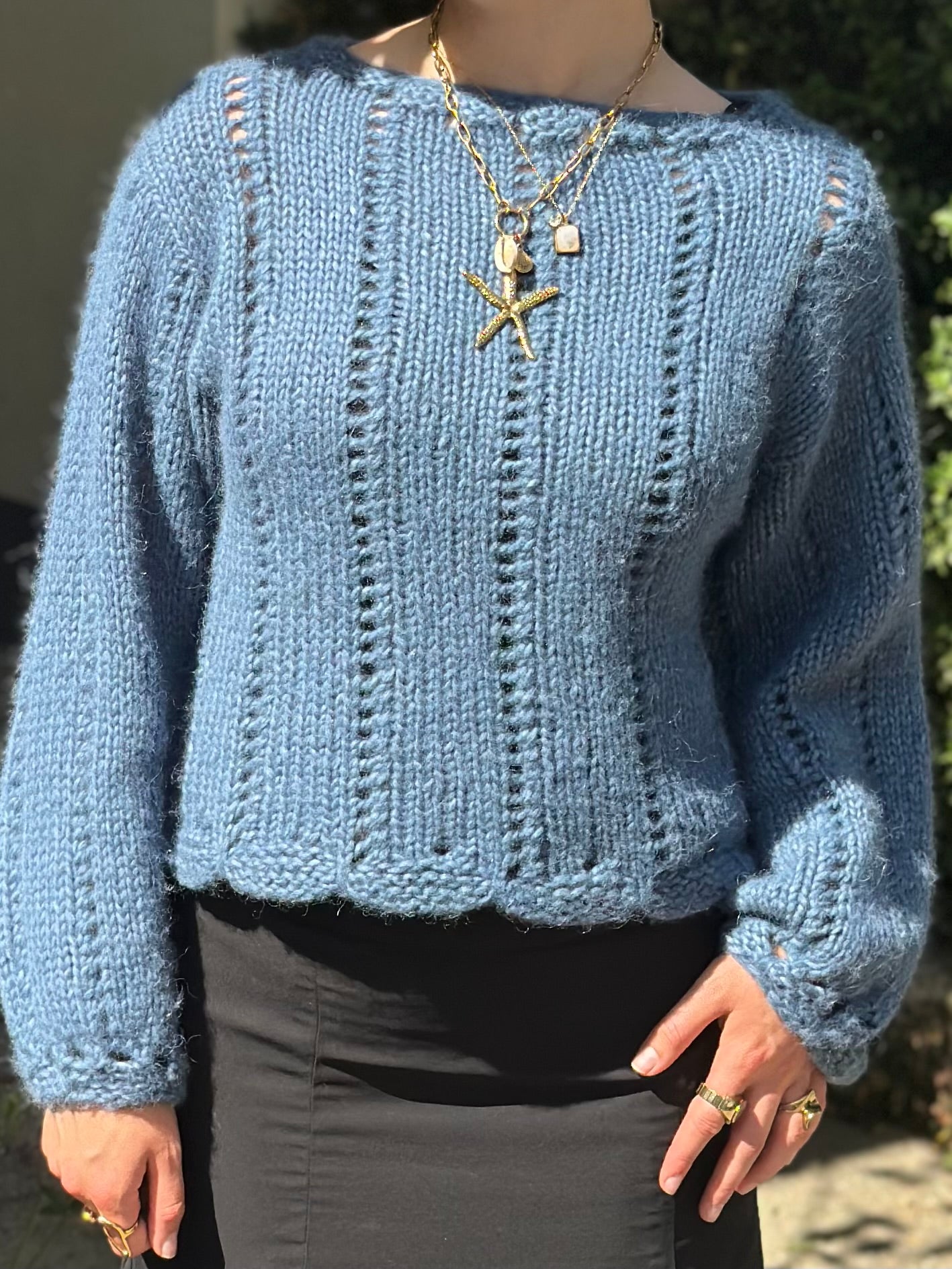 KNITTING PATTERN - Scallop sweater EN / Skeljapeysan IS