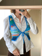 Scraptastic vest, blue