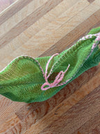 Green crossbody bag w/ties