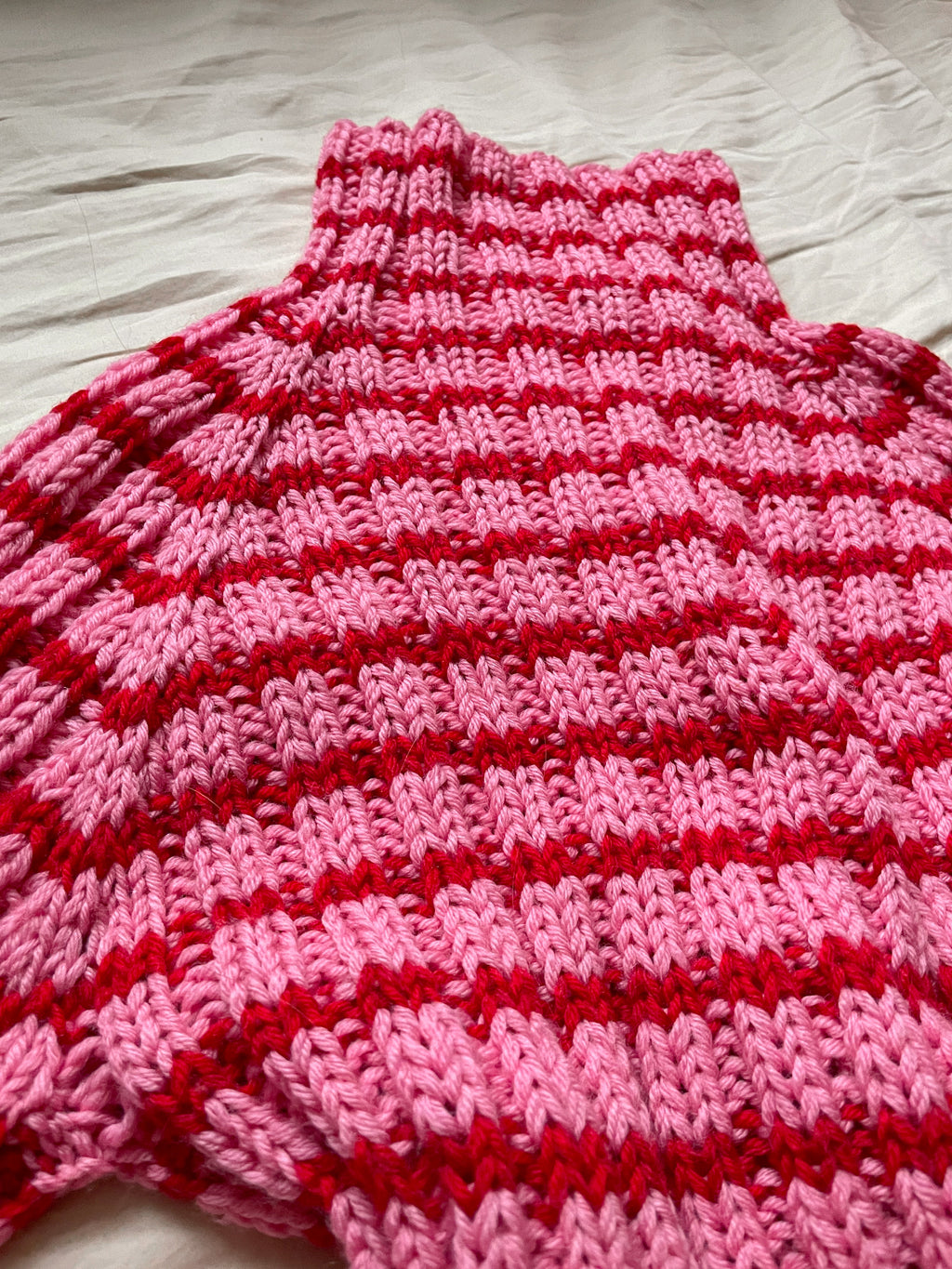 Pink & Red stripey sweater