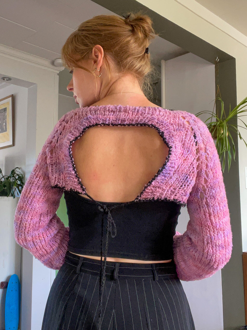 Open back shrug