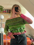 Off shoulder long sleeve top