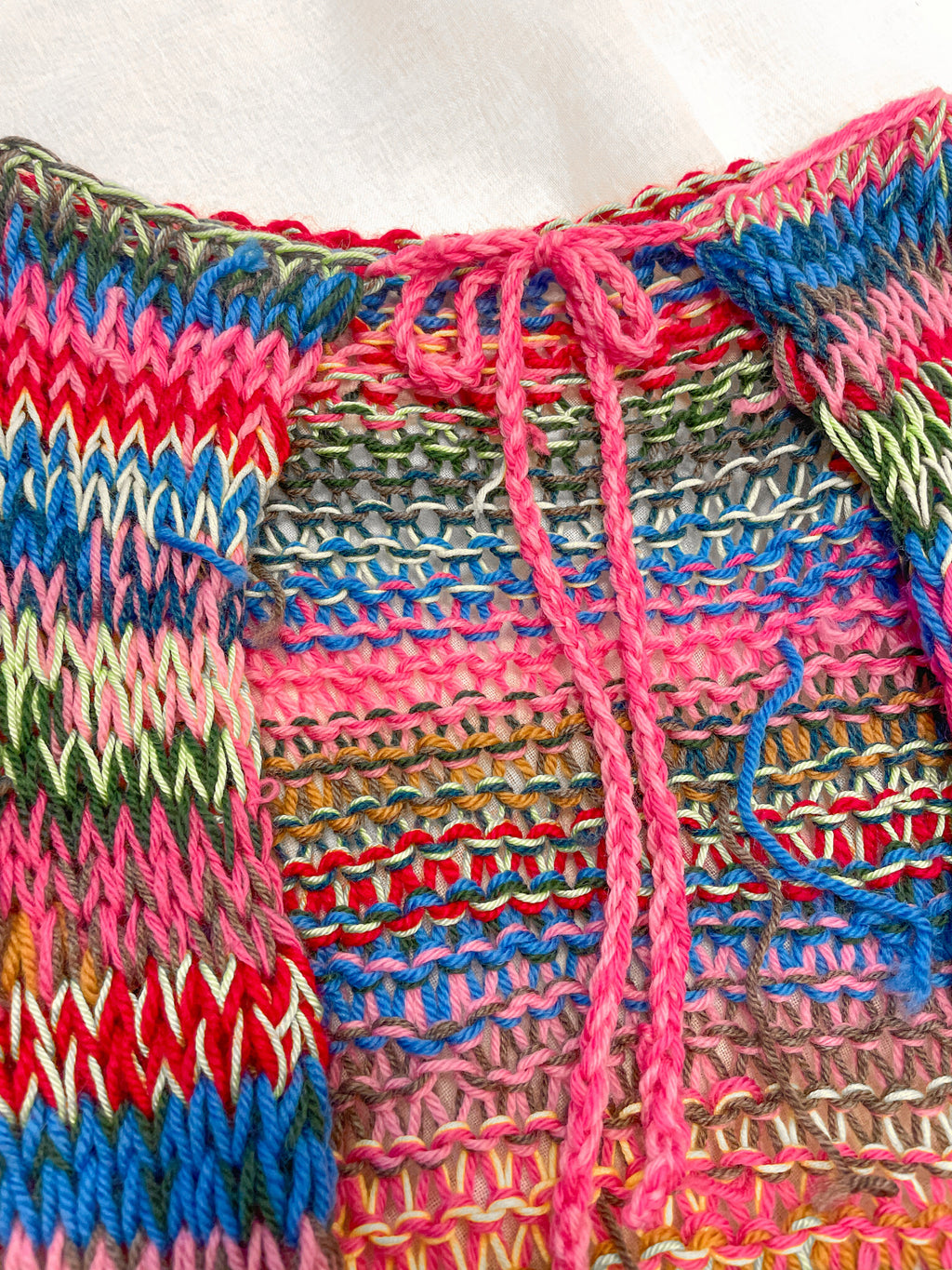 Open back confetti top - multicolor