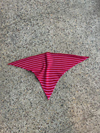 Stripey triangle scarf