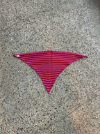 Stripey triangle scarf