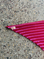 Stripey triangle scarf