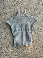 Open back turtleneck top