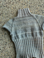 Open back turtleneck top