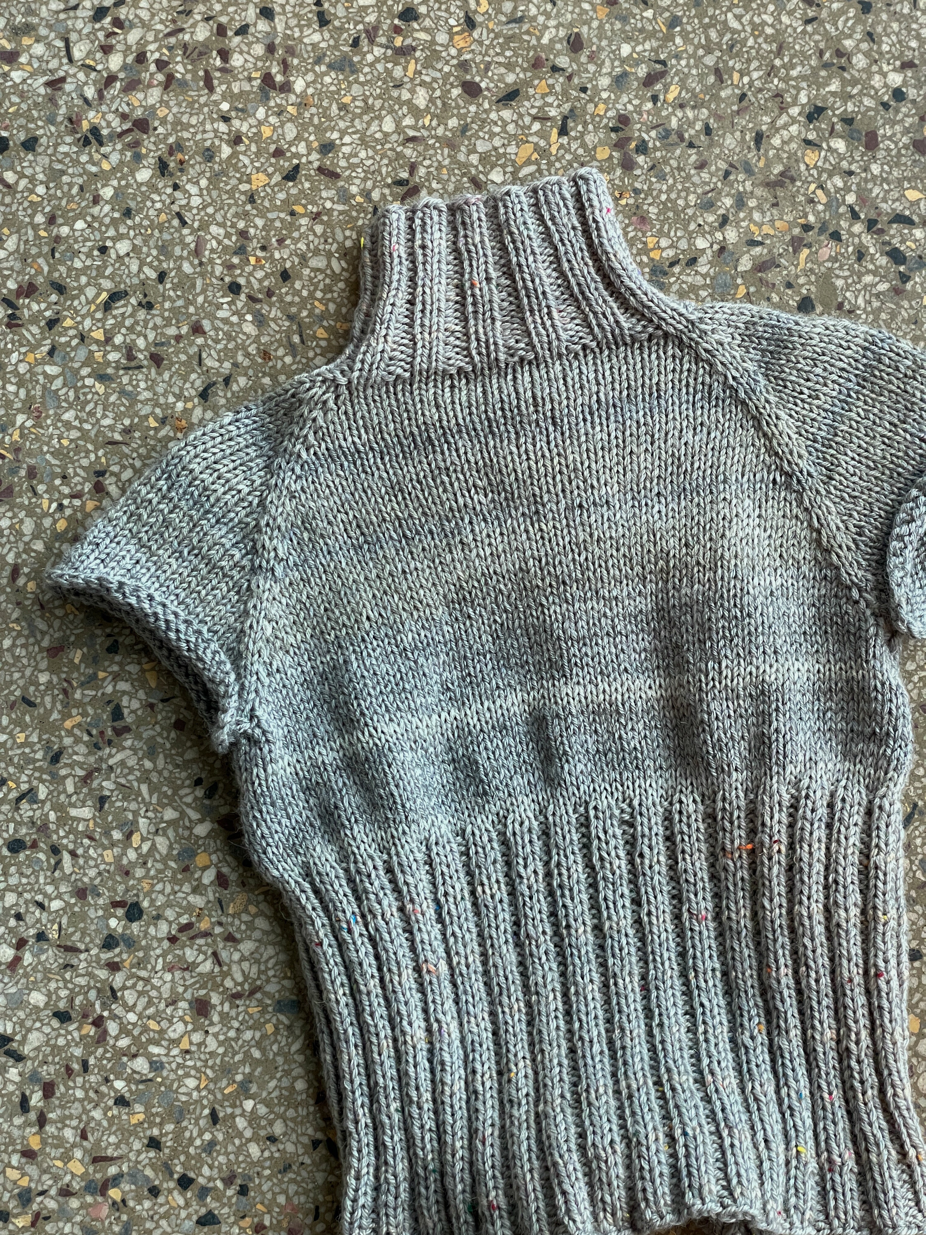 Open back turtleneck top