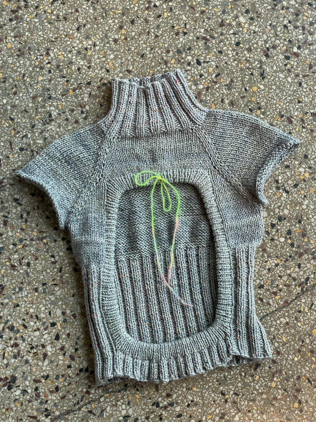 Open back turtleneck top