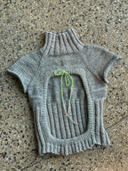 Open back turtleneck top