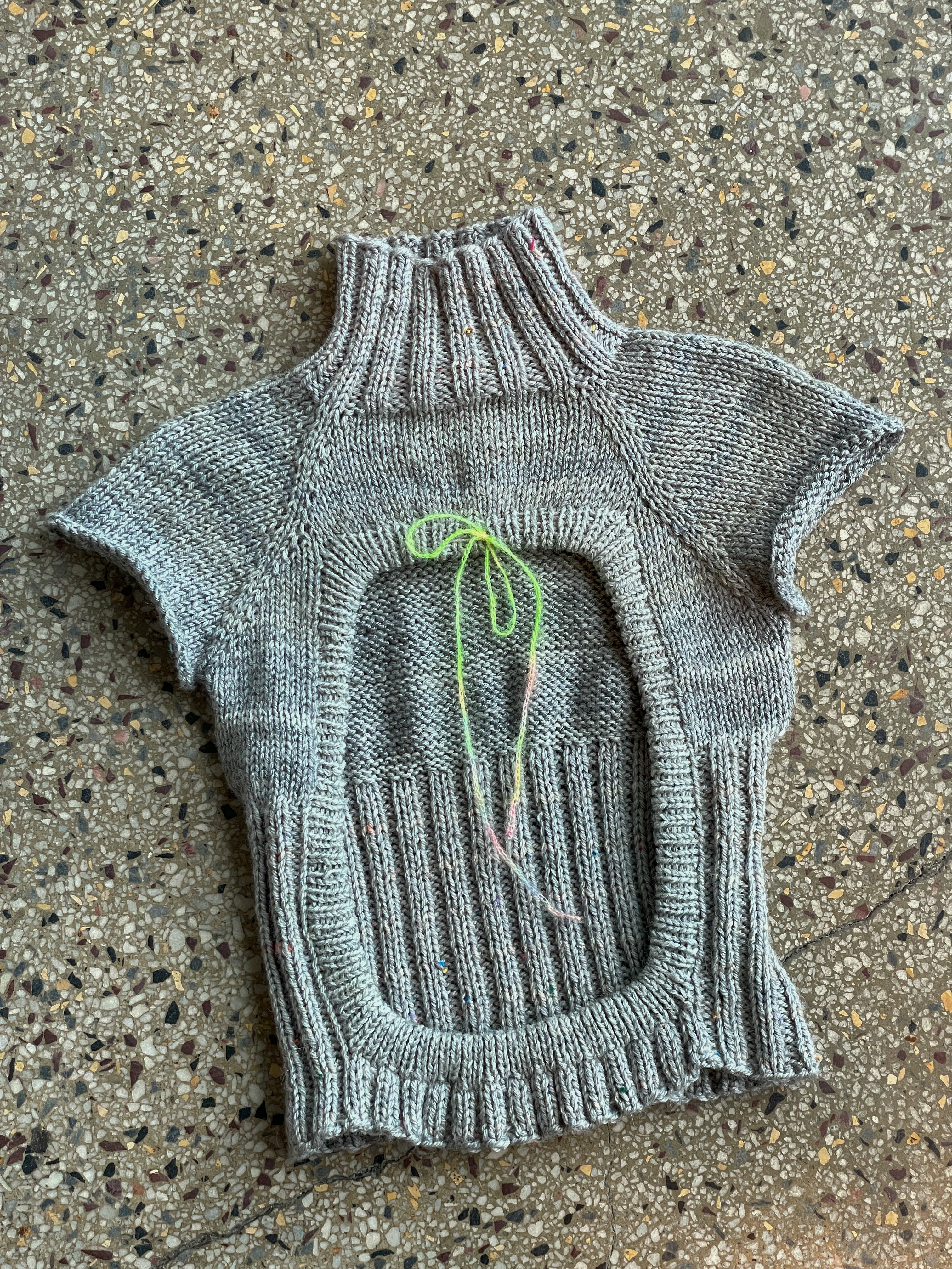 Open back turtleneck top