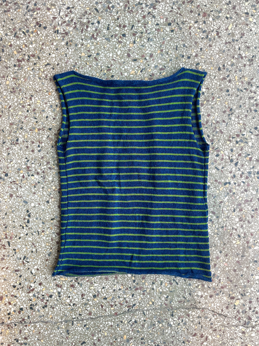 Stripey open back slouch top