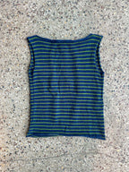 Stripey open back slouch top