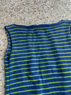 Stripey open back slouch top