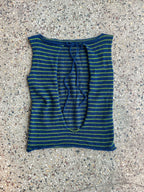 Stripey open back slouch top