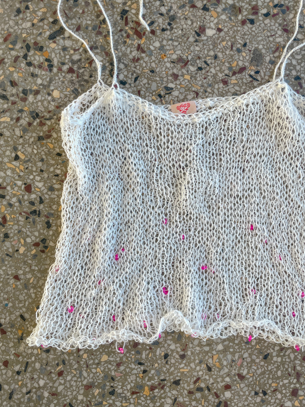 Pearl mesh top