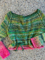 Off shoulder long sleeve top